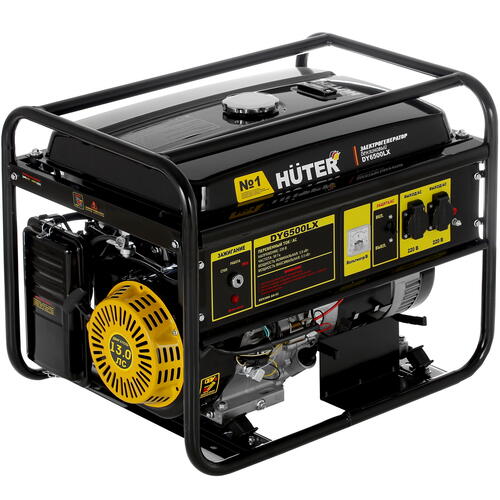 Купить Электрогенератор   бензиновый Huter DY6500LX  1065748. Характеристики, отзывы и цены в Донецке