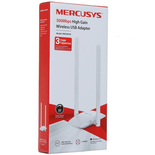 Купить Wi-Fi адаптер Mercusys MW300UH  1371896. Характеристики, отзывы и цены в Донецке