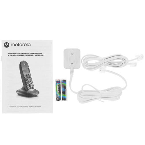Купить Телефон беспроводной (DECT) Motorola C1001CB+  5470044. Характеристики, отзывы и цены в Донецке