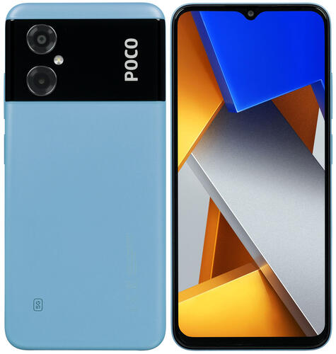 Купить 6.58" Смартфон POCO M4 128 ГБ голубой  5060895. Характеристики, отзывы и цены в Донецке