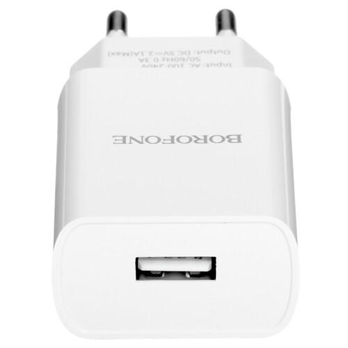 Купить Сетевое зарядное устройство Borofone BA20A Sharp белый  5367573. Характеристики, отзывы и цены в Донецке
