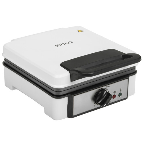 Купить Вафельница Kitfort КТ-1646 серебристый  8128078. Характеристики, отзывы и цены в Донецке