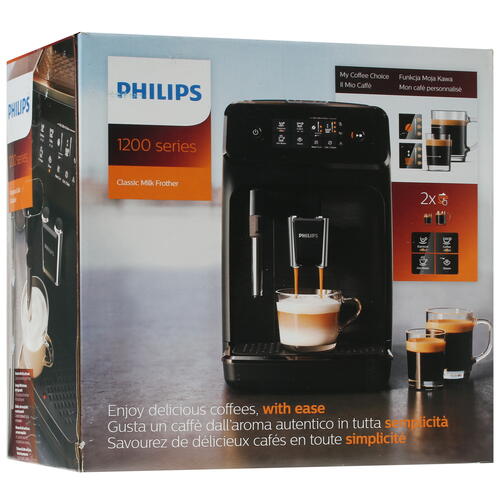 Купить Кофемашина автоматическая Philips EP1224/00 серый  5072848. Характеристики, отзывы и цены в Донецке