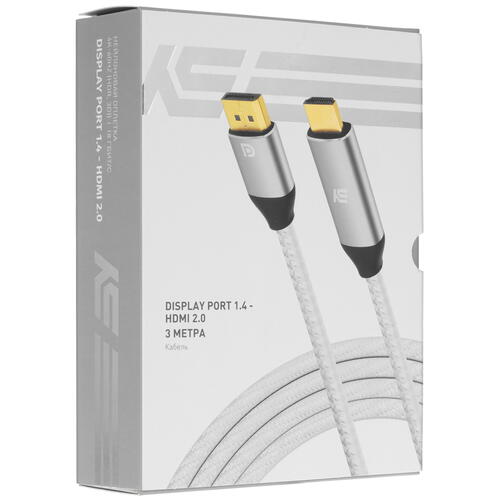 Купить Кабель однонаправленный KEYRON DisplayPort - HDMI, 3 м  5027696. Характеристики, отзывы и цены в Донецке