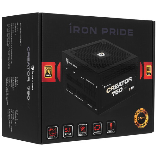 Купить Блок питания Iron Pride Creator 750W  9257866. Характеристики, отзывы и цены в Донецке