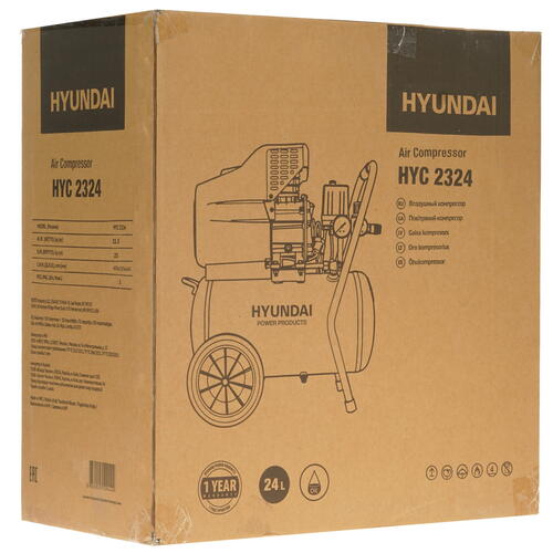 Купить Компрессор поршневой масляный Hyundai НYC 2324  5370780. Характеристики, отзывы и цены в Донецке