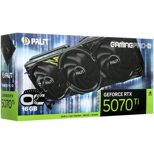 Купить Видеокарта Palit GeForce RTX 5070 Ti GamingPro-S OC  5628030. Характеристики, отзывы и цены в Донецке