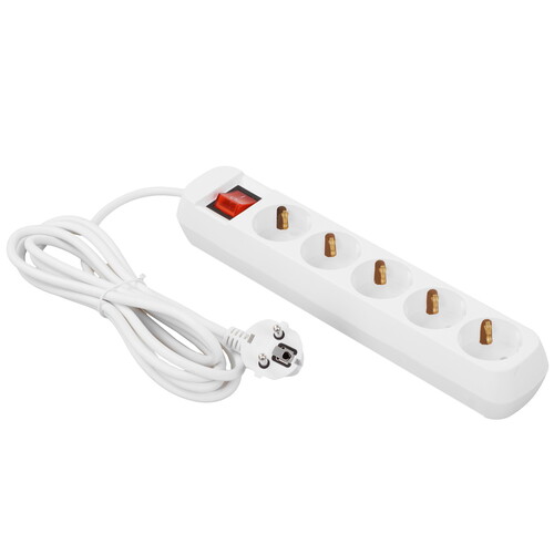 Купить Удлинитель Cadena CDM U5es-3x1-3m-W белый  9188086. Характеристики, отзывы и цены в Донецке