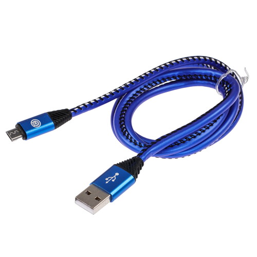 Купить Кабель круглый ВСЕГАЗИН micro USB - USB 2.0 Type-A синий 1 м  5482508. Характеристики, отзывы и цены в Донецке