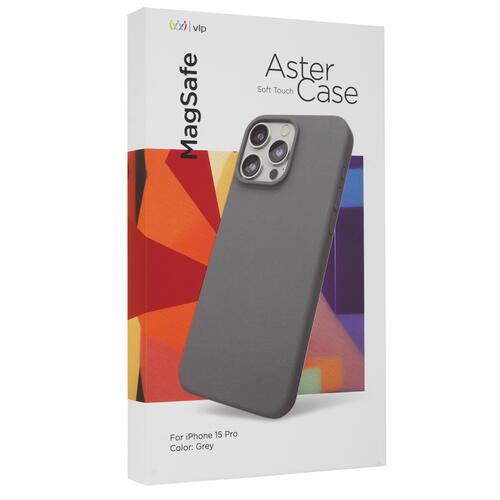 Купить Накладка  VLP Aster Case with MagSafe для Apple iPhone 15 Pro серый  5460432. Характеристики, отзывы и цены в Донецке