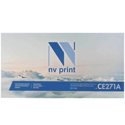 Купить Картридж лазерный NV Print CE271A голубой, с чипом  7974143. Характеристики, отзывы и цены в Донецке