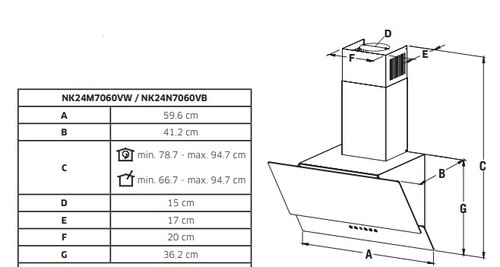 Купить Вытяжка наклонная Samsung NK24N7060VB черный/черный  5463726. Характеристики, отзывы и цены в Донецке
