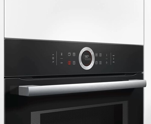 Купить Электрический духовой шкаф Bosch CMG633BB1 черный  5085767. Характеристики, отзывы и цены в Донецке