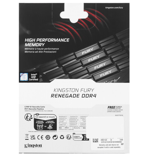 Купить Оперативная память Kingston FURY Renegade [KF432C16RB12K2/32] 32 ГБ  9082791. Характеристики, отзывы и цены в Донецке