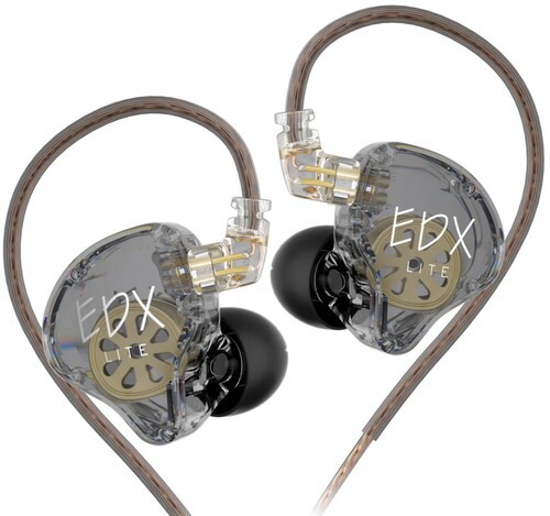 Купить Проводные наушники KZ EDX LITE серый 2024  5605079. Характеристики, отзывы и цены в Донецке