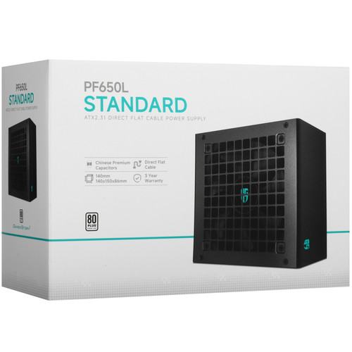 Купить Блок питания DEEPCOOL GamerStorm PF650L [R-PF650L-HE0B-WGEU] черный  5634839. Характеристики, отзывы и цены в Донецке