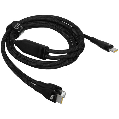 Купить Кабель круглый Baseus Lightning 8-pin, USB Type-C - USB Type-C черный 1.5 м  5627744. Характеристики, отзывы и цены в Донецке