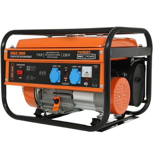 Купить Электрогенератор   бензиновый Patriot Max Power SRGE 3800  1179438. Характеристики, отзывы и цены в Донецке