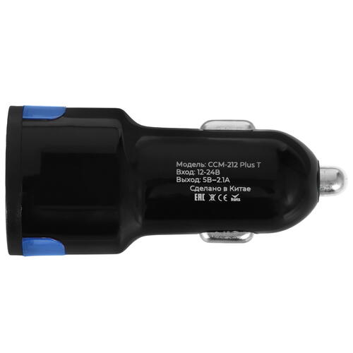 Купить Автомобильное ЗУ Maxvi CCM-212 Plus T черный  5366935. Характеристики, отзывы и цены в Донецке