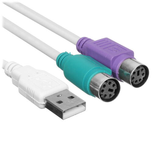Купить Кабель DEXP USB 2.0 Type-A - PS/2 x2  5421484. Характеристики, отзывы и цены в Донецке