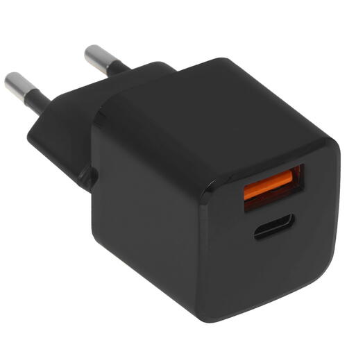 Купить Сетевое зарядное устройство TFN NANO A+C PD 20W черный  5076580. Характеристики, отзывы и цены в Донецке