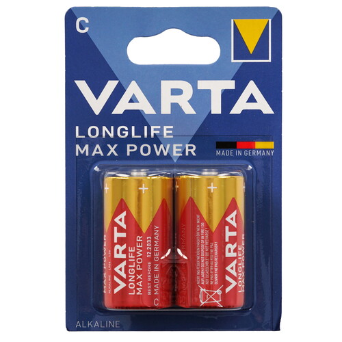 Купить Батарейка Varta Longlife Max Power C (LR14/ER26500/R14)  9039938. Характеристики, отзывы и цены в Донецке
