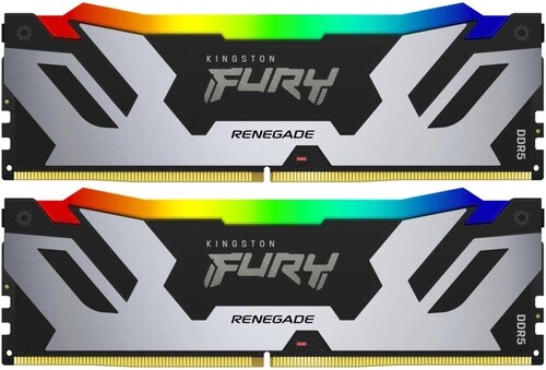 Купить Оперативная память Kingston FURY Renegade Silver RGB [KF564C32RSAK2-96] 96 ГБ  5436209. Характеристики, отзывы и цены в Донецке