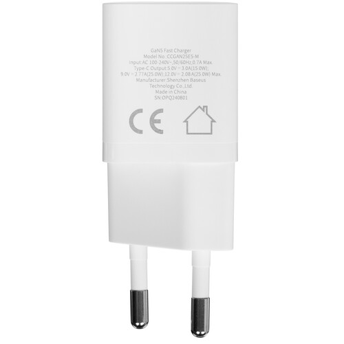 Купить Сетевое зарядное устройство Baseus GaN5 (mini) 1C белый  5621227. Характеристики, отзывы и цены в Донецке