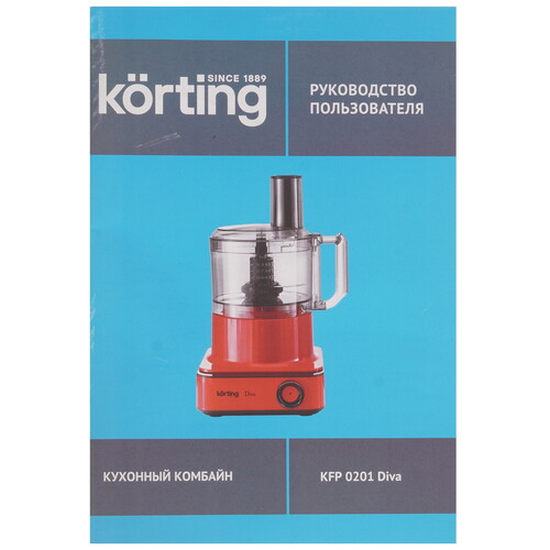 Купить Кухонный комбайн Korting KFP 0201 Diva красный  9232807. Характеристики, отзывы и цены в Донецке