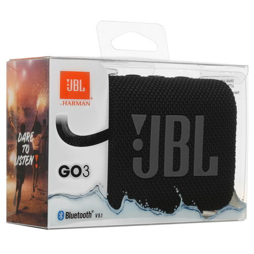Купить Портативная колонка JBL GO 3, черный  4725189. Характеристики, отзывы и цены в Донецке
