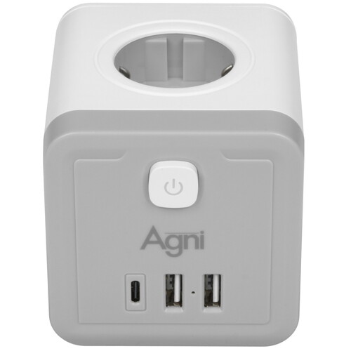 Купить Разветвитель AGNI TP-WJ3U4E-C белый  9289372. Характеристики, отзывы и цены в Донецке