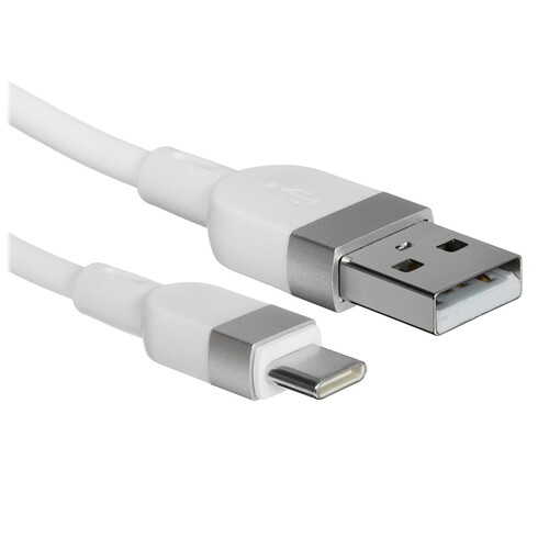Купить Кабель круглый Hoco USB Type-C - USB 2.0 Type-A белый 1 м  9238066. Характеристики, отзывы и цены в Донецке