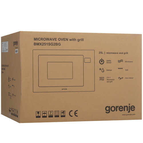 Купить Встраиваемая микроволновая печь Gorenje BMX251SG2BG черный  9312818. Характеристики, отзывы и цены в Донецке