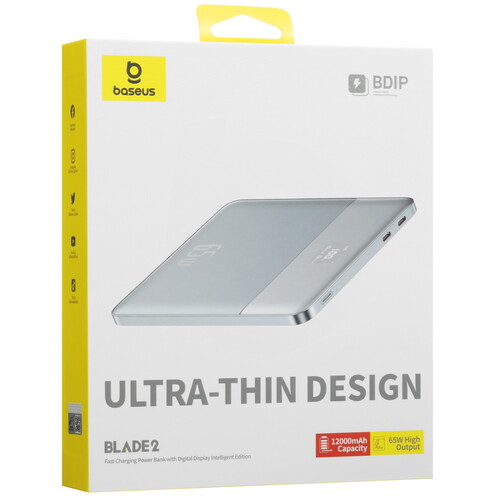 Купить Портативный аккумулятор Baseus Blade2 серебристый  5600120. Характеристики, отзывы и цены в Донецке