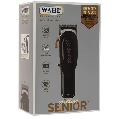 Купить Машинка для стрижки Wahl 3027249 Senior Cordless черный/серебристый  5636303. Характеристики, отзывы и цены в Донецке