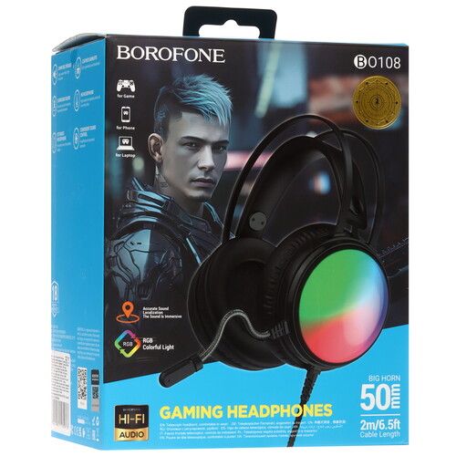 Купить Проводные наушники Borofone BO108 черный 2023  9134493. Характеристики, отзывы и цены в Донецке