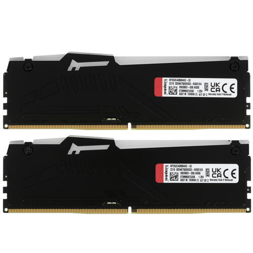 Купить Оперативная память Kingston FURY Beast Black RGB [KF552C40BBAK2-32] 32 ГБ  5049421. Характеристики, отзывы и цены в Донецке