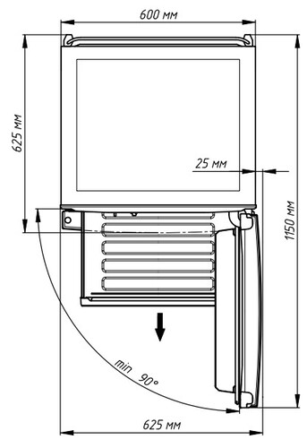 Купить Холодильник с морозильником   Бирюса I960NF серебристый  9071545. Характеристики, отзывы и цены в Донецке