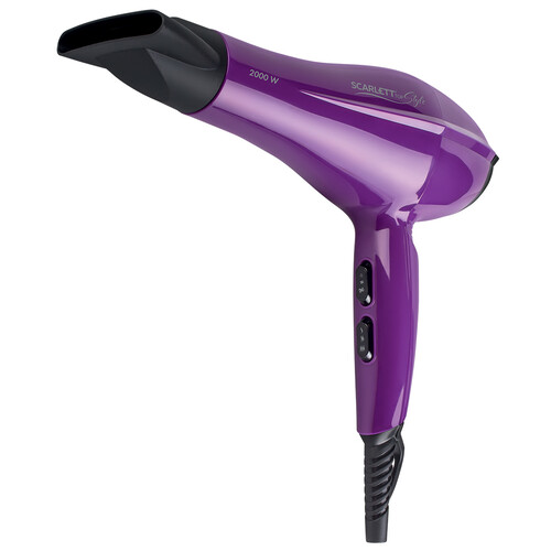 Купить Фен Scarlett SC-HD70I69 фиолетовый/черный  9185807. Характеристики, отзывы и цены в Донецке