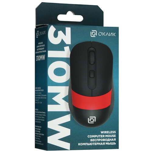 Купить Мышь беспроводная Oklick 310MW [1869093] черный  9225099. Характеристики, отзывы и цены в Донецке