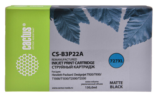 Купить Картридж Cactus CS-B3P22A черный матовый  8159382. Характеристики, отзывы и цены в Донецке