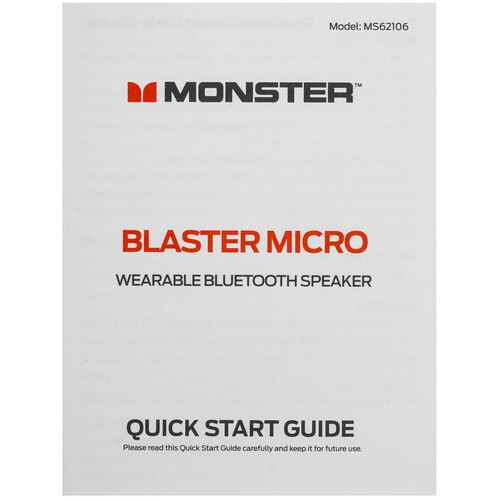 Купить Портативная колонка Monster Blaster Micro, черный  9272363. Характеристики, отзывы и цены в Донецке