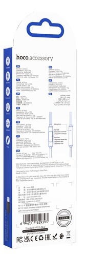 Купить Проводные наушники Hoco M113 Clear фиолетовый 2024  5467291. Характеристики, отзывы и цены в Донецке