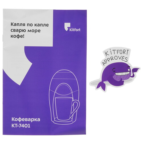 Купить Кофеварка капельная Kitfort КТ-7401 зеленый  9089410. Характеристики, отзывы и цены в Донецке
