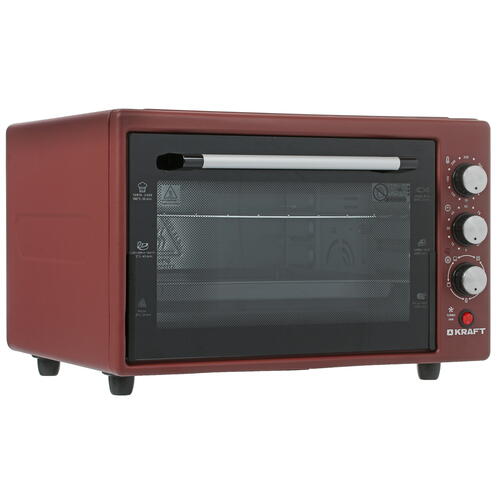 Купить Мини-печь Kraft KF-MO 3804 RKR красный  8187733. Характеристики, отзывы и цены в Донецке