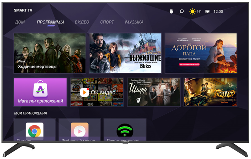 Купить 75" (189 см) Телевизор Harper 75Q850TS черный  9921274. Характеристики, отзывы и цены в Донецке