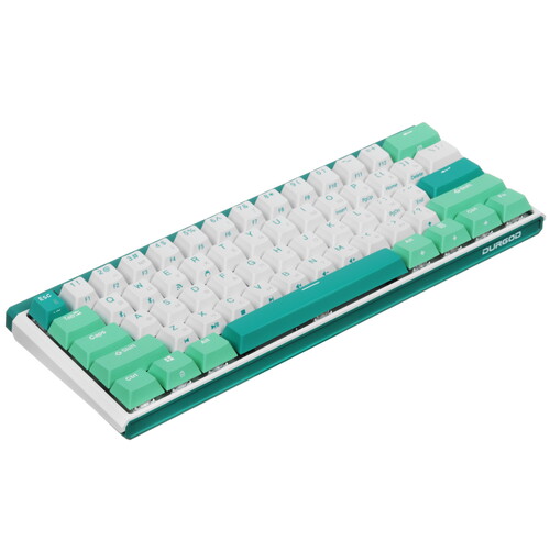 Купить Клавиатура проводная + беспроводная Durgod K330w Plus Mint  5449871. Характеристики, отзывы и цены в Донецке