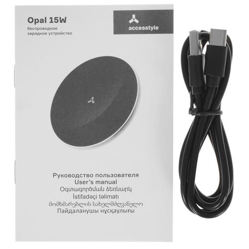 Купить Беспроводное зарядное устройство Accesstyle Opal 15W черный  5075643. Характеристики, отзывы и цены в Донецке