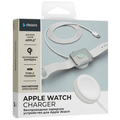 Купить Магнитное зарядное устройство DEPPA 24025 для Apple Watch  5400884. Характеристики, отзывы и цены в Донецке