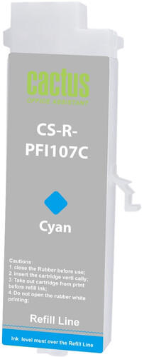 Купить Картридж Cactus CS-R-PFI107C голубой  5649067. Характеристики, отзывы и цены в Донецке